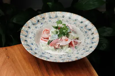 Vegetable Salad With Sour Cream