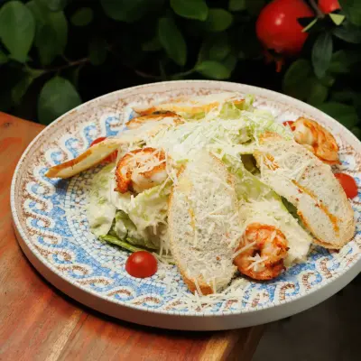 Shrimps Caesar Salad