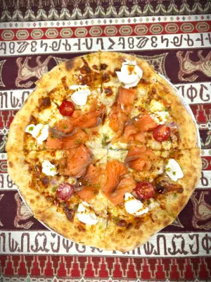 Pizza With Salmon